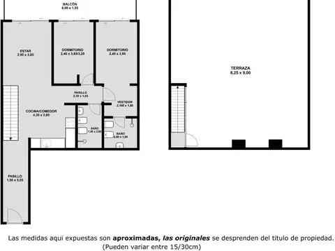 Departamento en Venta de 3 ambientes
