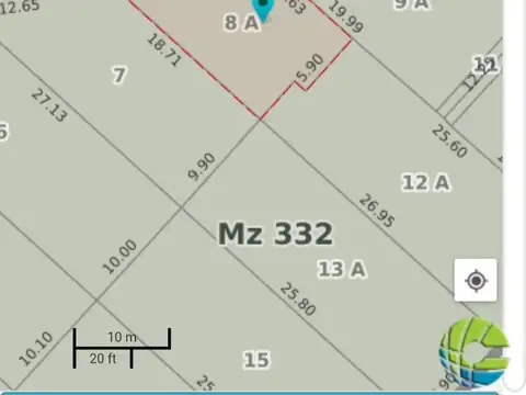 Terreno en Venta 36  mts Frente