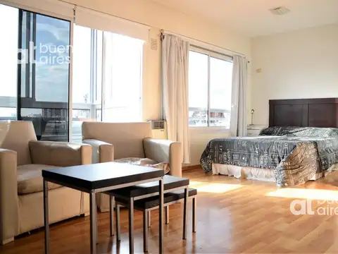 Monoambiente con balcon en Almagro en alquiler temporario