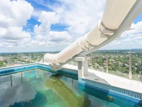DTO 4 AMBIENTES CON TERRAZA,PISCINA Y TOBOGAN PROPIA  