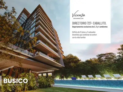 Departamento en Caballito 3 Ambientes Exclusivo A Estrenar