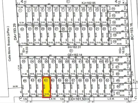 Lote 61 Loteo Los Nogales