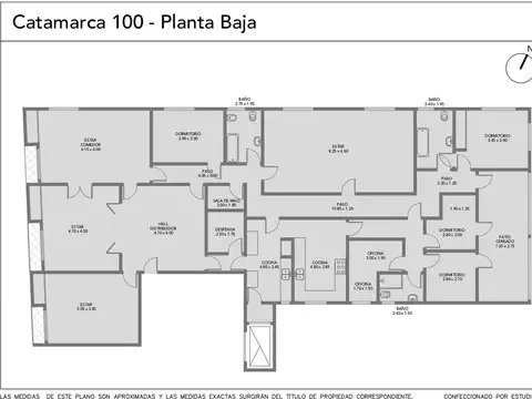 Departamento 12 ambientes con 3 baños
