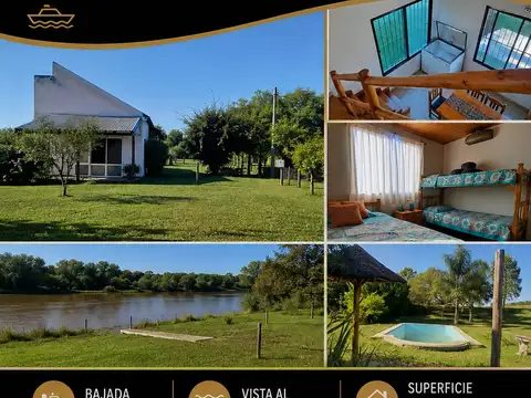 Dos cabañas en espejo  en venta  sobre un terreno 1462 m2 mas una pileta de material en Saladero M Cabal
