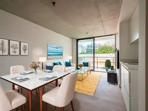 2 ambientes - frente - a estrenar - 2 balcones - pileta.-