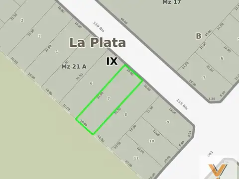 Terreno en venta - 315Mts2 - Villa Elvira, La Plata