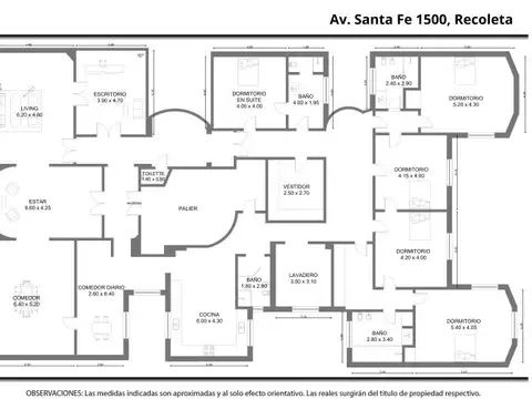Departamento en Venta de 9 ambientes