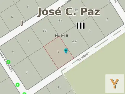 Terreno en Venta de 451,0 m2