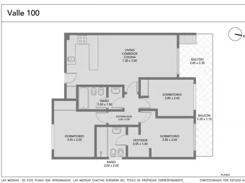 Departamento 4 ambientes con 2 baños