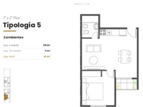 VENTA MONOAMBIENTE EN POZO