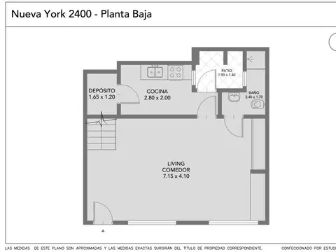 Depto Tipo Casa 4 ambientes con 3 baños