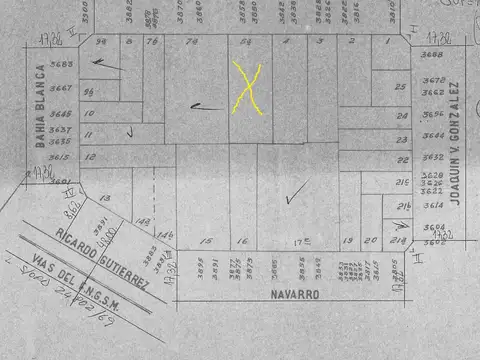 Terreno en Venta 17,32  mts Frente