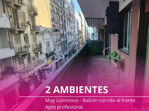 Departamento - San Nicolás - 2 ambientes - Balcón