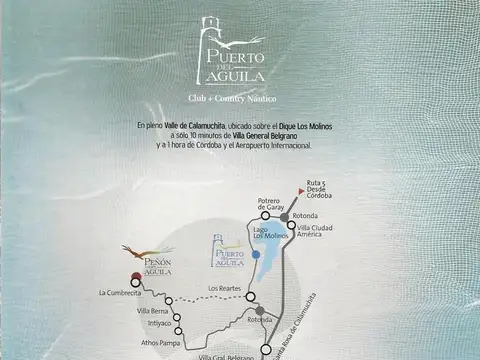 Lote 1216 m2 Puerto del Águila - Country Club. Los Molinos