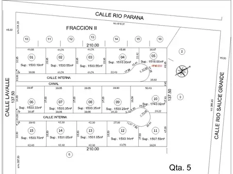 Terreno en Venta de 1500,0 m2