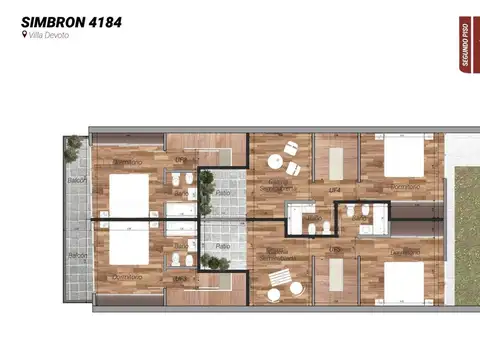 Depto Tipo Casa 3 ambientes con 1 baño