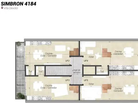 Depto Tipo Casa en Venta de 3 ambientes
