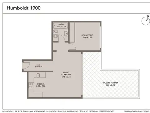 Departamento en Venta de 2 ambientes