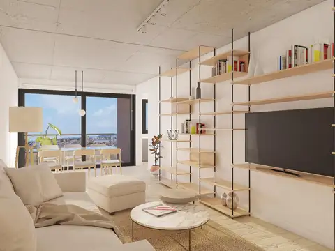 Departamento 2 ambientes con 1 baño