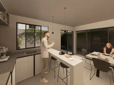 Depto Tipo Casa 4 ambientes con 1 baño