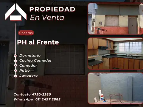 Departamento tipo casa en venta en Caseros