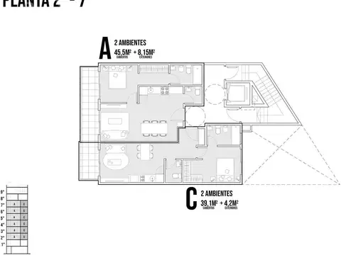 Departamento en Venta de 1 dormitorio