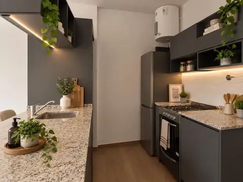 Departamento 2 ambientes con 1 baño