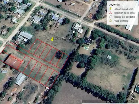 Terreno en Venta en Santa Lucia, USD 15.000