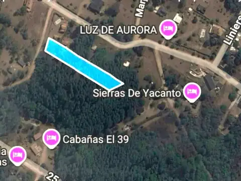 VENTA LOTE DE 1944 M2 CENTRO VILLA YACANTO