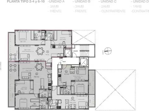 Departamento Monoambiente con 1 baño