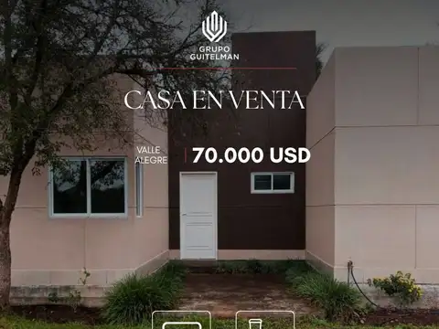 Casa en VENTA en Valle Alegre
