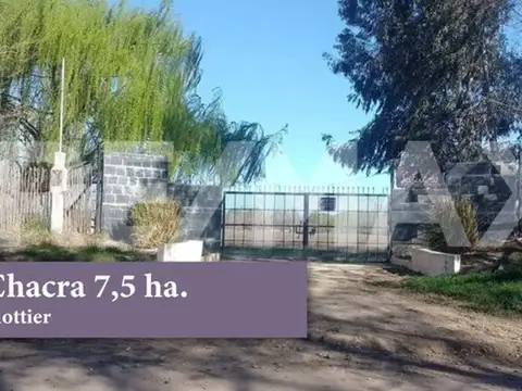 Chacra 7,5 hectareas con brazo de rio