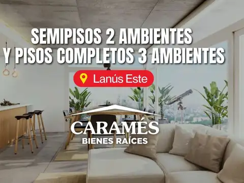 OPORT. EN POZO! SEMIPISO DE 2 AMB AL FRENTE EN PLENO LANÚS E