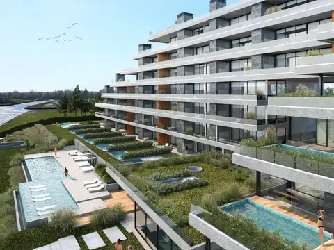 Departamento Monoambiente con 2 baños