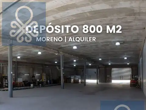 DEPÓSITO EN ALQUILER DE 800 M2 EN PREDIO CERRADO