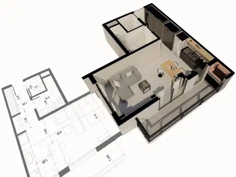 Departamento en Venta de 2 ambientes