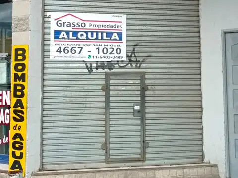 LOCAL EN ALQUILER - SOBRE AVENIDA ILLIA (RUTA 8) - SAN MIGUEL