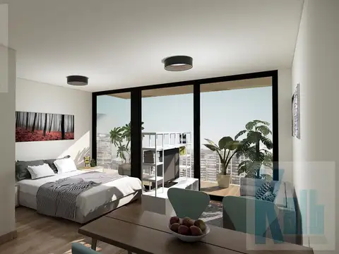 Amplio Departamento Monoambiente con balcón divisible en Monserrat en pozo entrega 2027