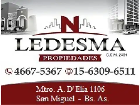 Terreno en Venta en Tortuguitas, USD 65.000