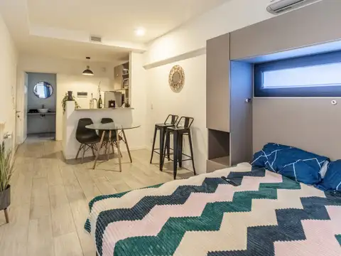 Departamento monoambiente en Colegiales con amenities