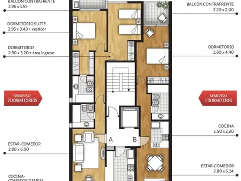 Santa Fe 2373 , Piso 04