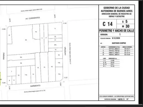 Sarmiento al 1400