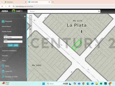 Terreno en Venta en La Plata, USD 135.000