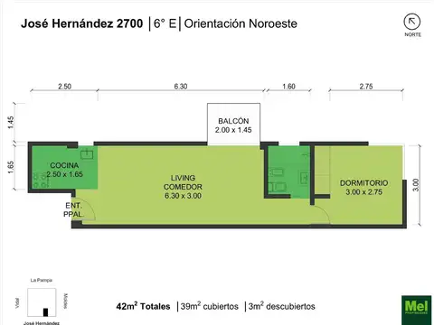 Departamento en Venta de 2 ambientes