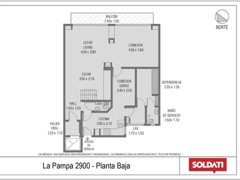 Departamento en Venta de 5 ambientes