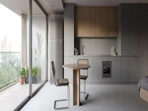 Venta departamento monoambiente divisible con balcón en barrio Lourdes