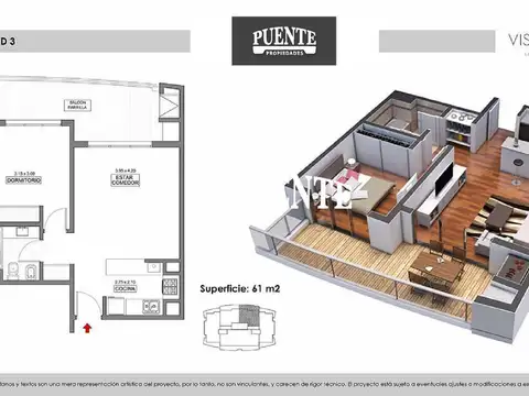 Vista Golf - Torre Norte - P4 -  Contrafrente -  Venta con Renta