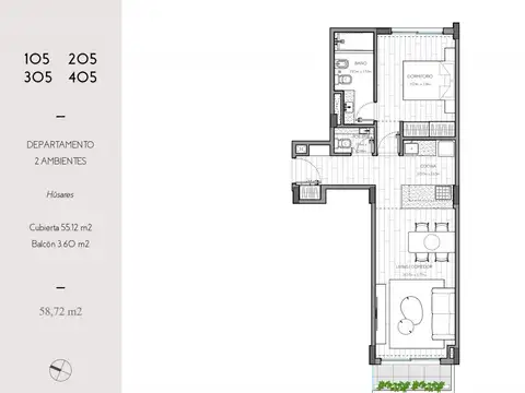 Departamento en Venta al Oeste