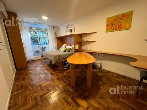 Departamento monoambiente con balcón en Belgrano en Alquiler temporario