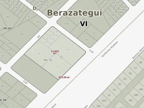 Excelente FRACCION de 11.500m2. VENTA.G.E. Hudson